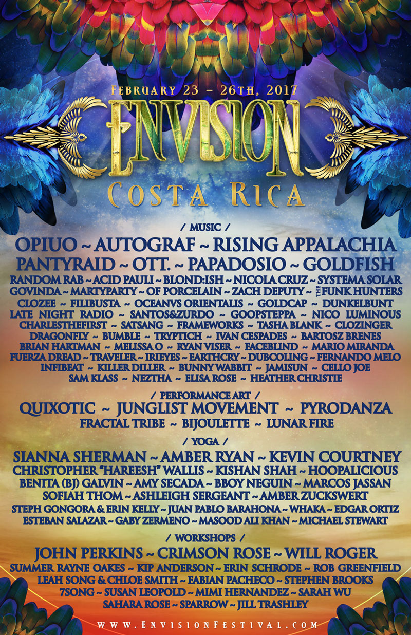 Envision Festival 2017 is bringing the heat this February in southern Costa Rica!