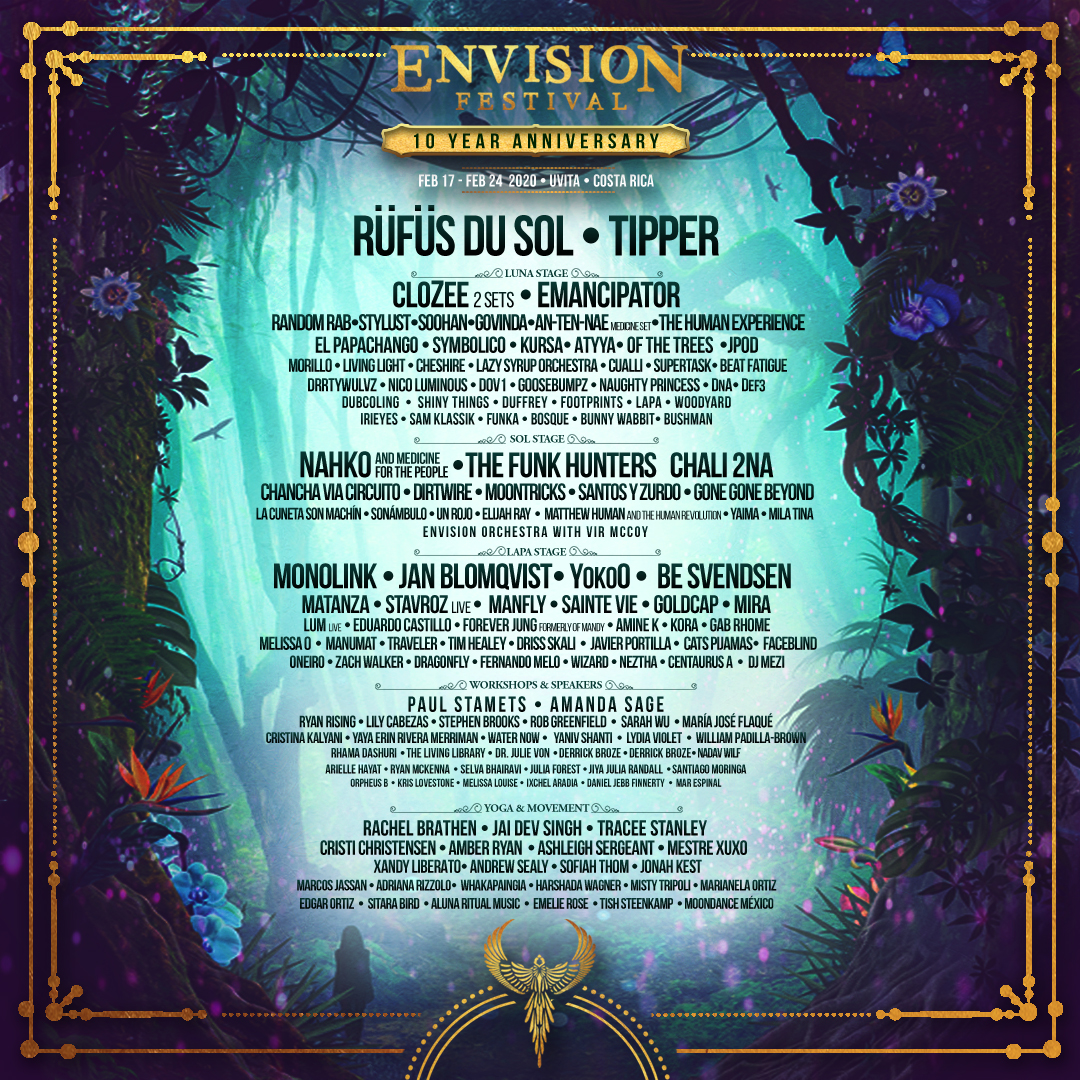 Envision Festival Adds To 10 Year Anniversary Experience With Phase 2 of Line Up