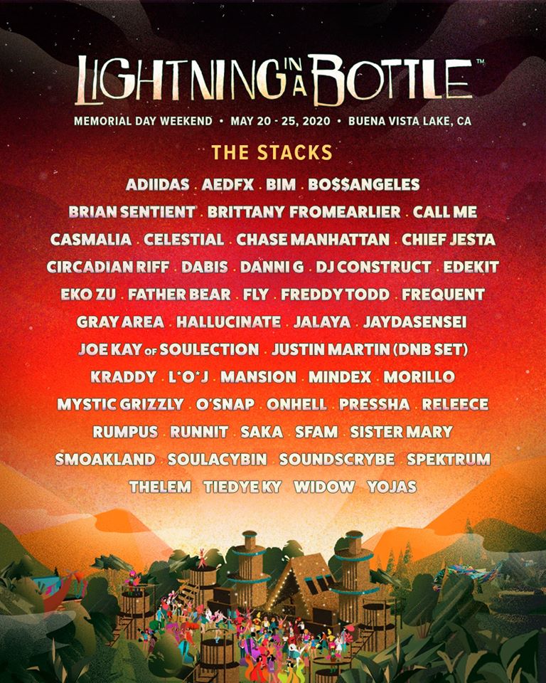 The Lightning in a Bottle Stacks Stage 2020 lineup is live!